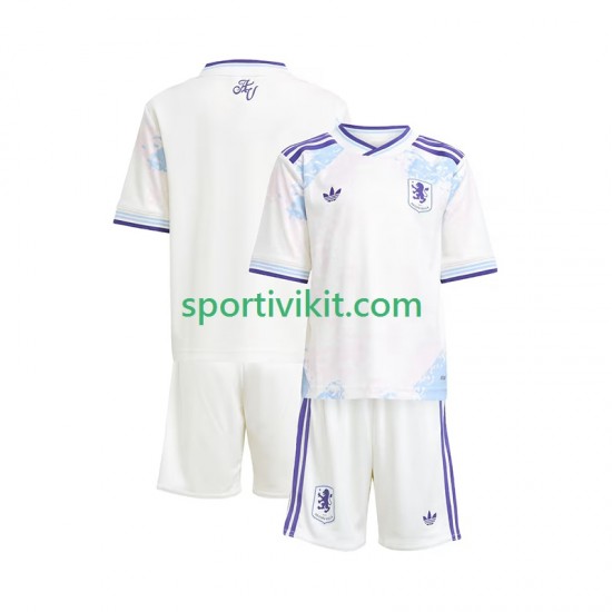 Completo da calcio Bambini Aston Villa Maglia Terza 2025-2026 Manica Corta