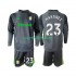 Completo da calcio Bambini Aston Villa Portiere Emiliano Martinez 23 Maglia Prima 2025-2026 Manica Lunga