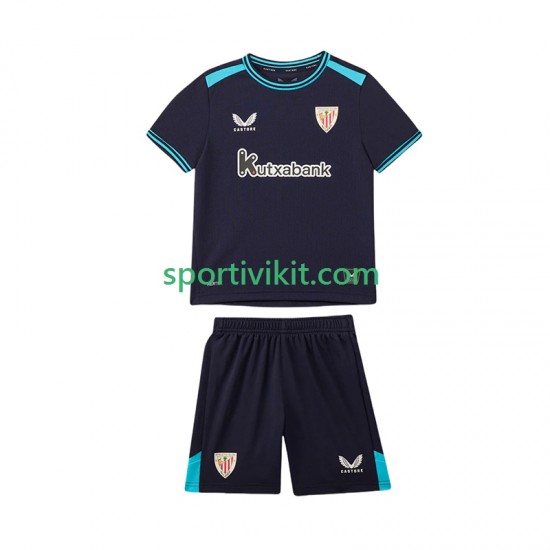 Completo da calcio Bambini Athletic Bilbao Maglia Seconda 2025-2026 Manica Corta