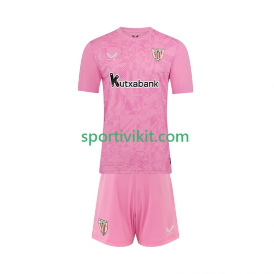 Completo da calcio Bambini Athletic Bilbao Portiere Maglia Seconda 2025-2026 Manica Corta