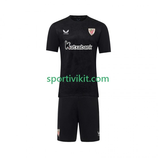 Completo da calcio Bambini Athletic Bilbao Portiere Maglia Prima 2025-2026 Manica Corta