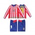 Completo da calcio Bambini Atlético Madrid F TORRES 9 Retro 2004 2005 Maglia Prima Manica Lunga