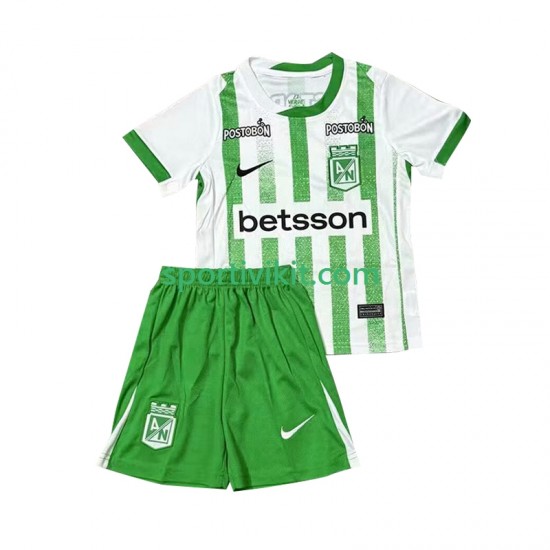 Completo da calcio Bambini Atletico Nacional Maglia Prima 2025 Manica Corta