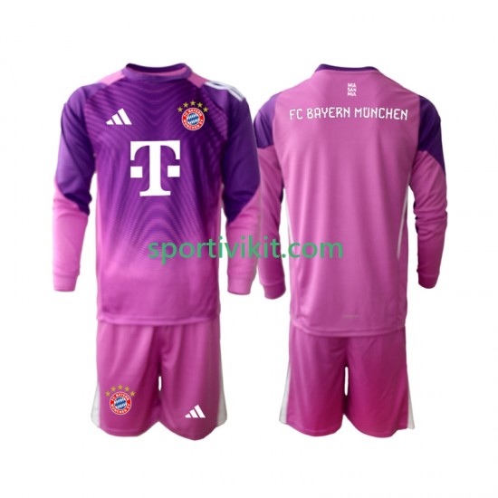 Completo da calcio Bambini FC Bayern München Portiere Maglia Quarto 2025-2026 Manica Lunga