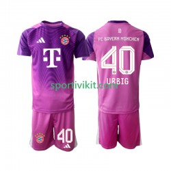 Completo da calcio Bambini FC Bayern München Portiere Jonas Urbig 40 Maglia Quarto 2025-2026 Manica Corta