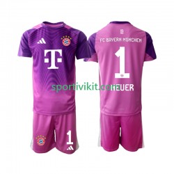 Completo da calcio Bambini FC Bayern München Portiere Manuel Neuer 1 Maglia Quarto 2025-2026 Manica Corta