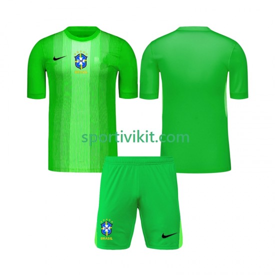 Completo da calcio Bambini Brasile Portiere Maglia Prima 2026 Manica Corta