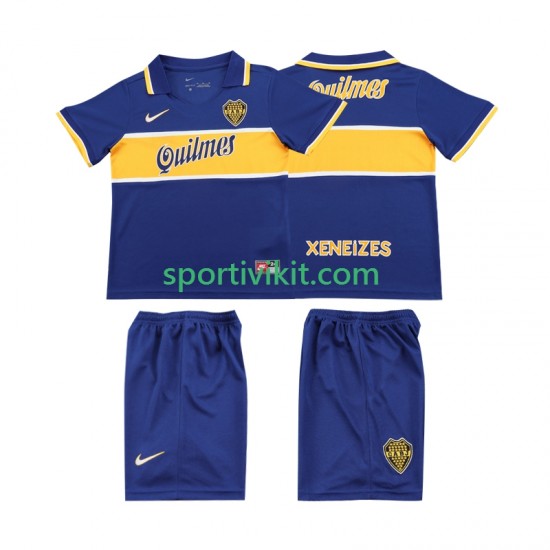 Completo da calcio Bambini CA Boca Juniors Retro 1996 1997 Maglia Prima Manica Corta