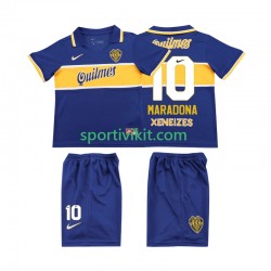 Completo da calcio Bambini CA Boca Juniors MARADONA 10 Retro 1996 1997 Maglia Prima Manica Corta