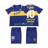 Completo da calcio Bambini CA Boca Juniors MARADONA 10 Retro 1996 1997 Maglia Prima Manica Corta