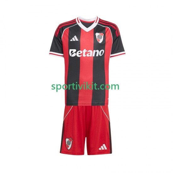Completo da calcio Bambini CA River Plate Maglia Seconda 2025-2026 Manica Corta