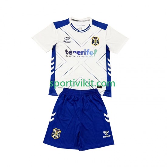 Completo da calcio Bambini CD Tenerife Maglia Prima 2025-2026 Manica Corta
