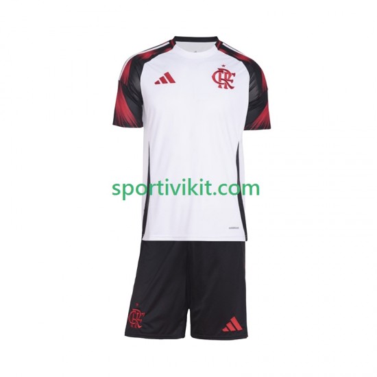 Completo da calcio Bambini CR Flamengo Maglia Seconda 2025-2026 Manica Corta