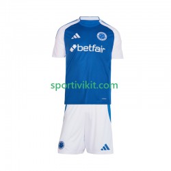 Completo da calcio Bambini Cruzeiro Maglia Prima 2025-2026 Manica Corta