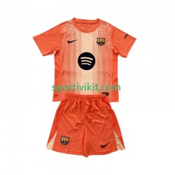 Completo da calcio Bambini FC Barcelona Portiere Maglia Quarto 2025-2026 Manica Corta