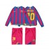 Completo da calcio Bambini FC Barcelona Lionel Messi 10 Retro 2005 2006 Maglia Prima Manica Lunga