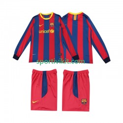 Completo da calcio Bambini FC Barcelona Retro 2010 2011 Maglia Prima Manica Lunga