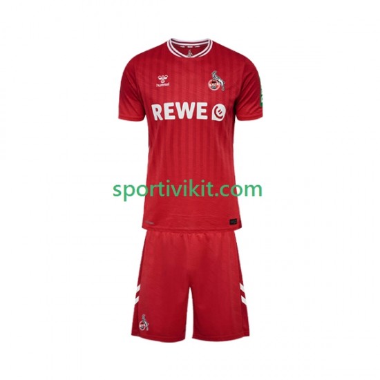 Completo da calcio Bambini FC Köln Maglia Seconda 2025-2026 Manica Corta