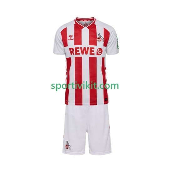 Completo da calcio Bambini FC Köln Maglia Prima 2025-2026 Manica Corta