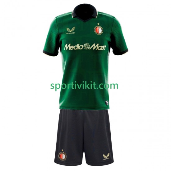 Completo da calcio Bambini Feyenoord Rotterdam Maglia Quarto 2025-2026 Manica Corta