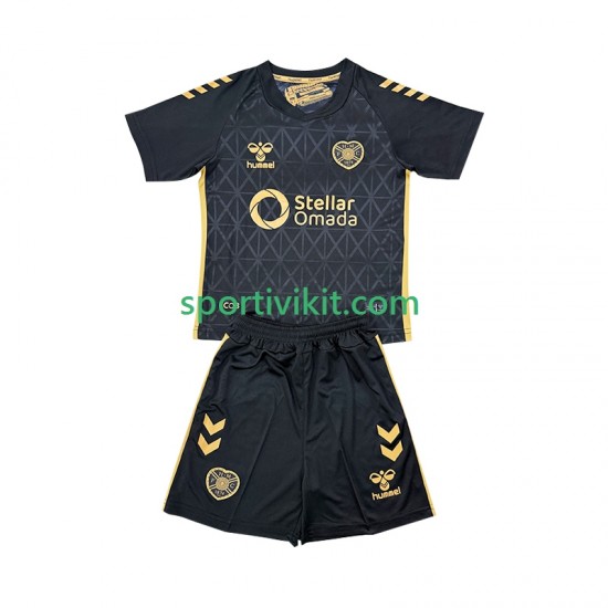 Completo da calcio Bambini Hearts Maglia Terza 2025-2026 Manica Corta
