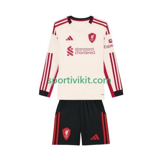 Completo da calcio Bambini Liverpool Maglia Seconda 2025-2026 Manica Lunga