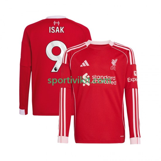 Liverpool ISAK 9 Uomo Maglia Prima 2025-2026 Manica Lunga