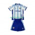 Completo da calcio Bambini Málaga CF Maglia Prima 2025-2026 Manica Corta