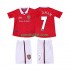 Completo da calcio Bambini Manchester United BECKHAM 7 Retro 1999 2000 Maglia Prima Manica Corta