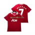 Manchester United BECKHAM 7 Retro 2010 2011 Uomo Maglia Prima Manica Corta