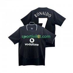 Manchester United RONALDO 7 Retro 2002 2004 Uomo Maglia Seconda Manica Corta