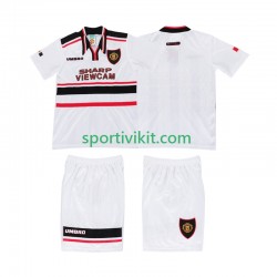 Completo da calcio Bambini Manchester United Retro 1998 Maglia Seconda Manica Corta