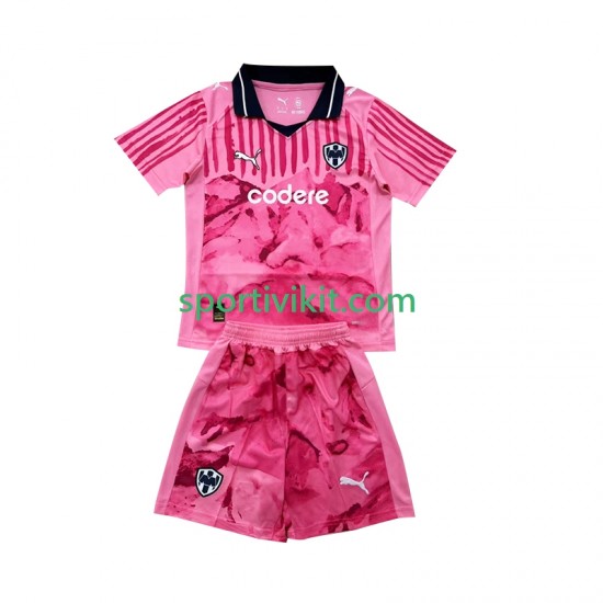 Completo da calcio Bambini Portiere Monterrey FIFA CWC Maglia Prima 2025 Manica Corta