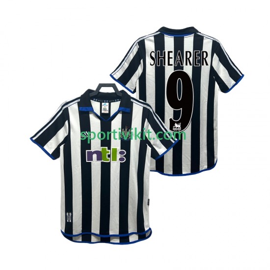 Newcastle United SHEARER 9 Retro 2000 2001 Uomo Maglia Prima Manica Corta