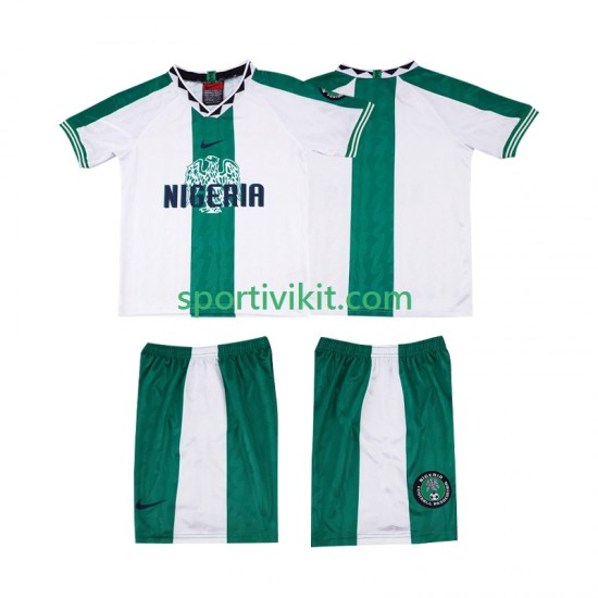 Completo da calcio Bambini Nigeria Retro 1996 Maglia Seconda Manica Corta