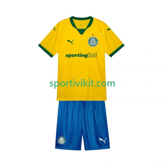 Completo da calcio Bambini Palmeiras Maglia Terza 2025-2026 Manica Corta