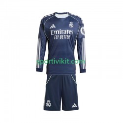 Completo da calcio Bambini Real Madrid Maglia Seconda 2025-2026 Manica Lunga