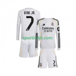 Completo da calcio Bambini Real Madrid Vinicius Junior 7 Maglia Prima 2025-2026 Manica Lunga