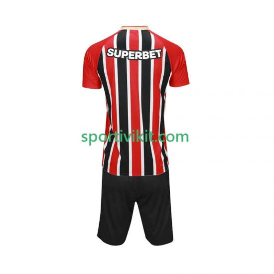 Completo da calcio Bambini Sao Paulo Maglia Seconda 2025-2026 Manica Corta