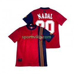Spagna NADAL 20 Retro 1996 Uomo Maglia Prima Manica Corta