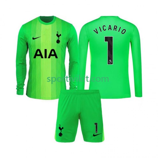 Completo da calcio Bambini Tottenham Hotspur Portiere Guglielmo Vicario 1 Maglia Prima 2025-2026 Manica Lunga