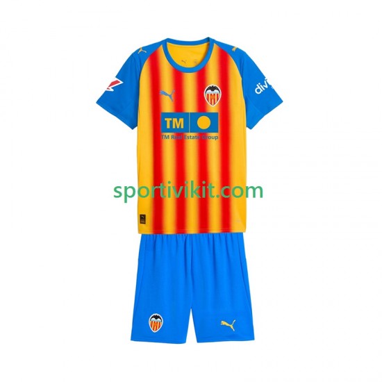 Completo da calcio Bambini Valencia CF Maglia Terza 2025-2026 Manica Corta